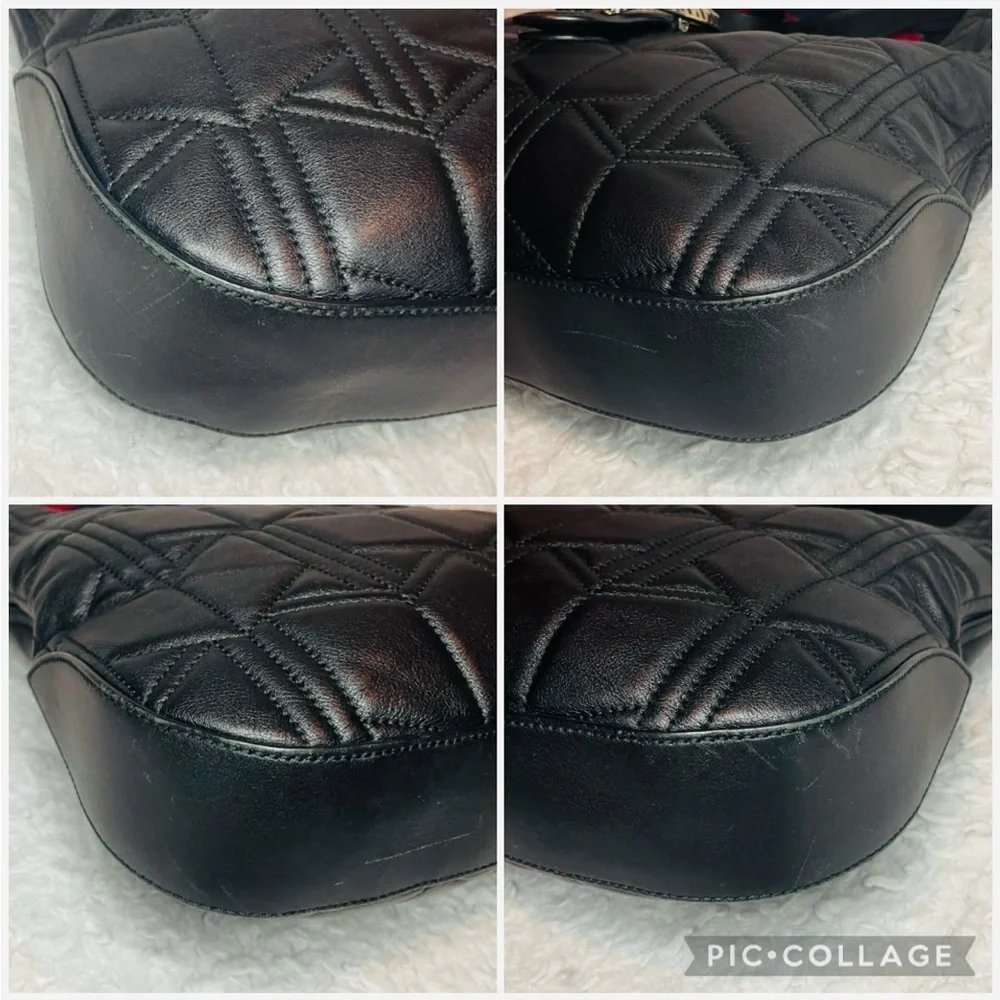 Gucci Dionysus Quilted Matelasse Leather Medium Hobo Shoulder Bag Black 446687